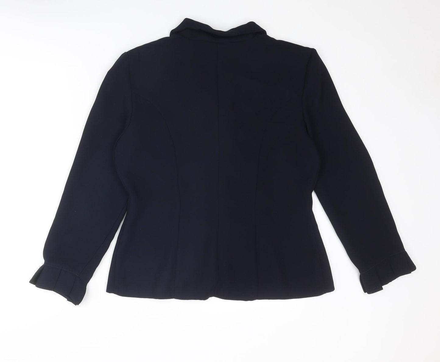 Prima Womens Blue Jacket Blazer Size 14 Button