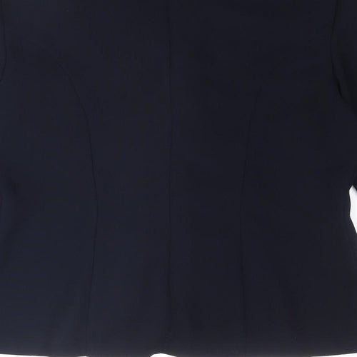 Prima Womens Blue Jacket Blazer Size 14 Button