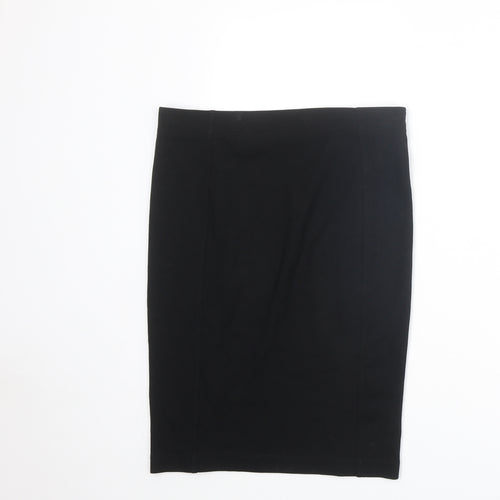 H&M Womens Black Viscose Straight & Pencil Skirt Size M