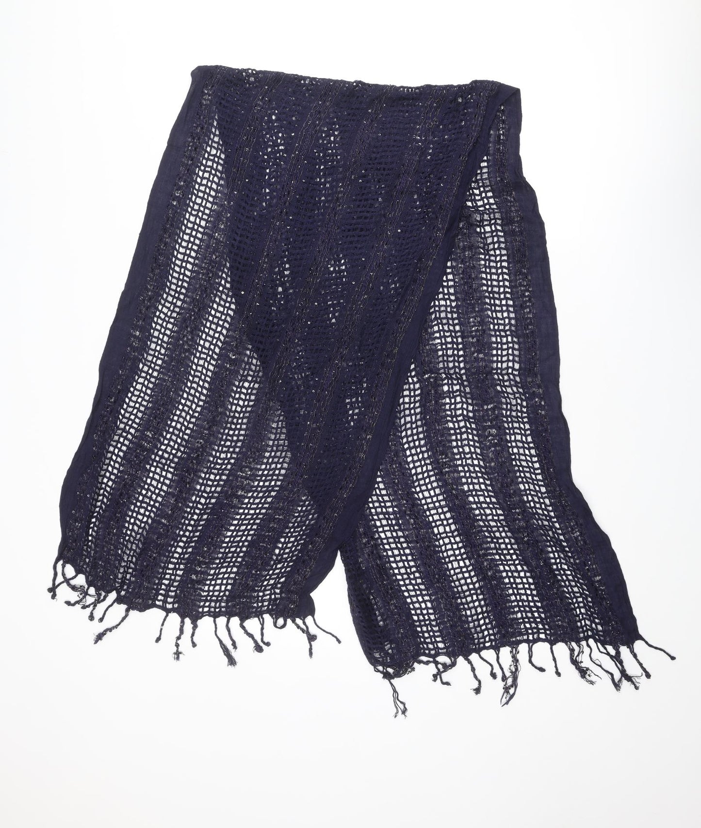 Marks and Spencer Womens Blue Cotton Scarf