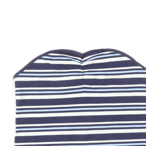 NEXT Womens Blue Striped Cotton Basic Tank Size 12 Sweetheart