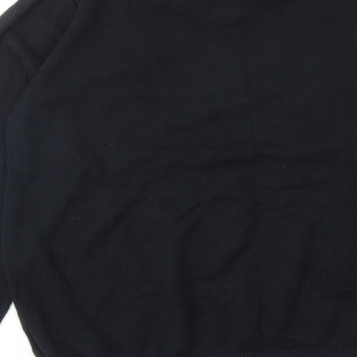 Tommy Hilfiger Mens Black V-Neck Argyle/Diamond Cotton Pullover Jumper Size M Long Sleeve