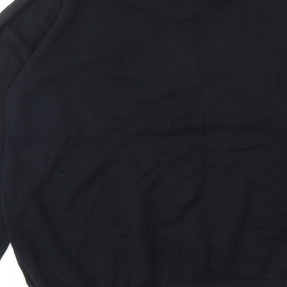 Tommy Hilfiger Mens Black V-Neck Argyle/Diamond Cotton Pullover Jumper Size M Long Sleeve