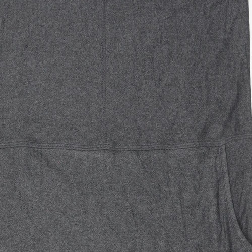 Marks and Spencer Womens Grey Cotton Tank Dress Size 18 Round Neck Pullover