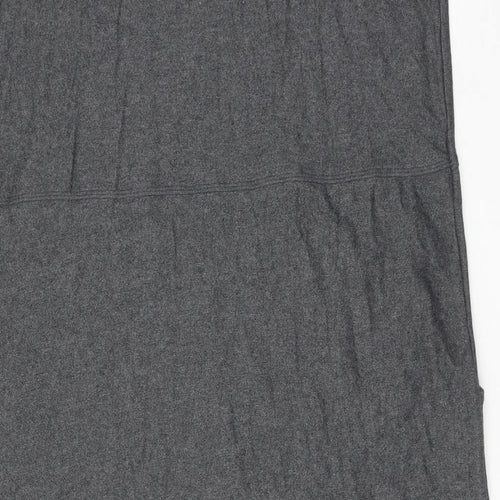 Marks and Spencer Womens Grey Cotton Tank Dress Size 18 Round Neck Pullover