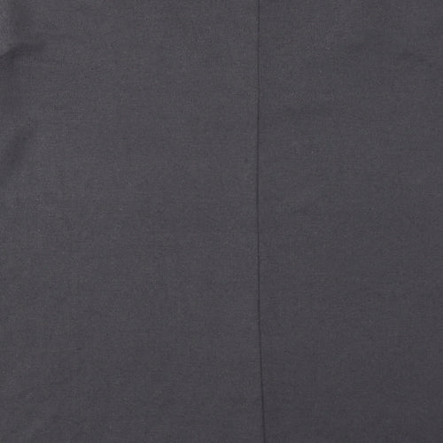 New Look Womens Grey Polyester Basic Blouse Size S V-Neck
