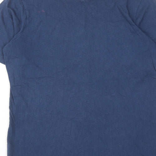 Converse Boys Blue Cotton Basic T-Shirt Size 13-14 Years Round Neck Pullover - Converse All Star