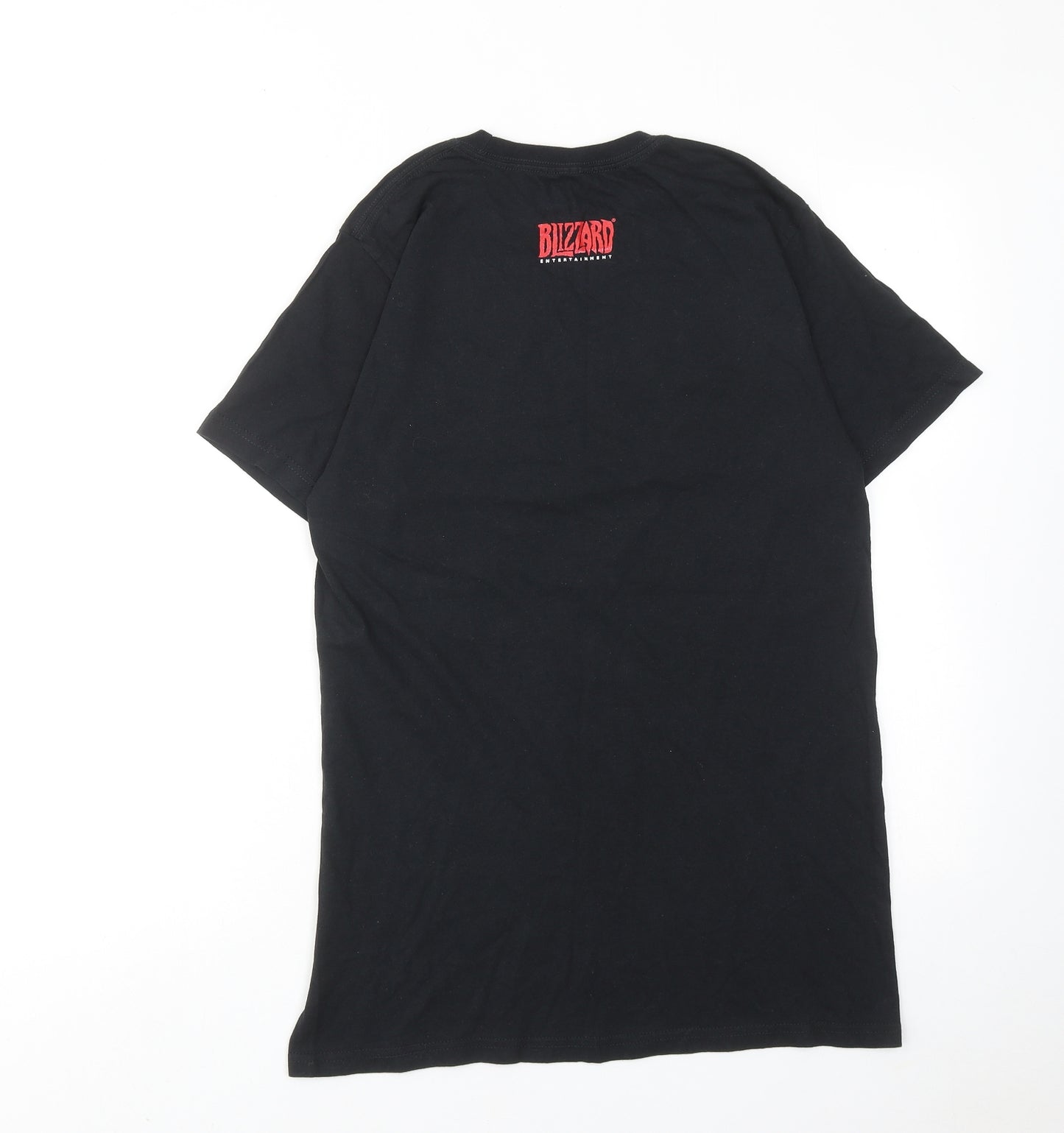 Blizzard Mens Black Cotton T-Shirt Size M Round Neck