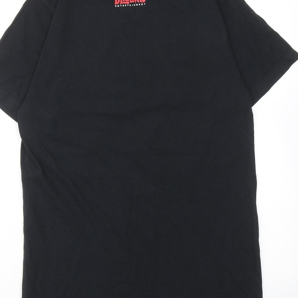 Blizzard Mens Black Cotton T-Shirt Size M Round Neck