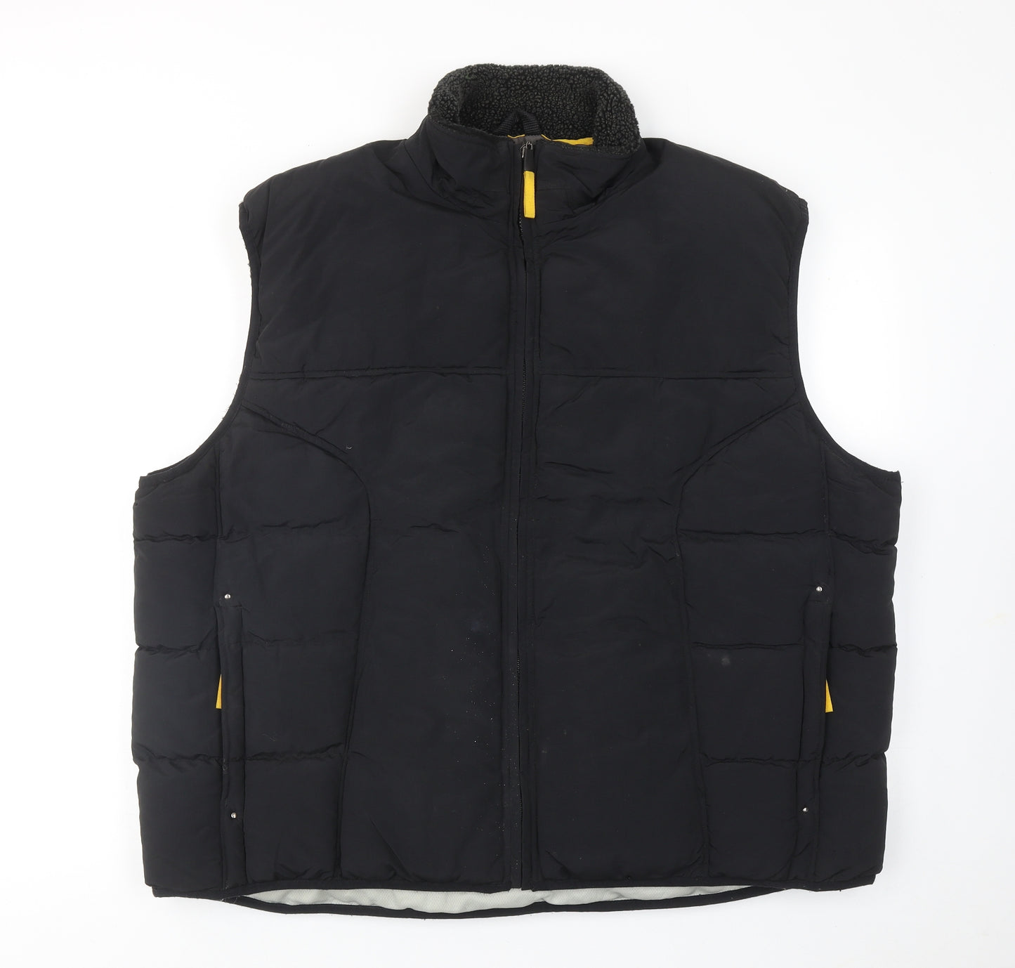 UrbanSpirit Mens Black Gilet Jacket Size 2XL Zip