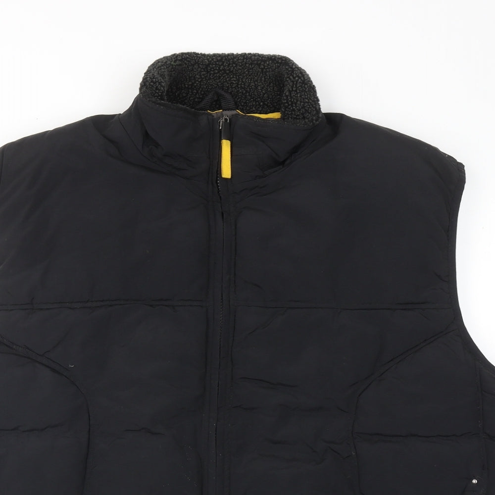 UrbanSpirit Mens Black Gilet Jacket Size 2XL Zip