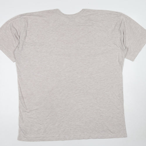 ASOS Womens Beige Cotton Basic T-Shirt Size 6 Round Neck