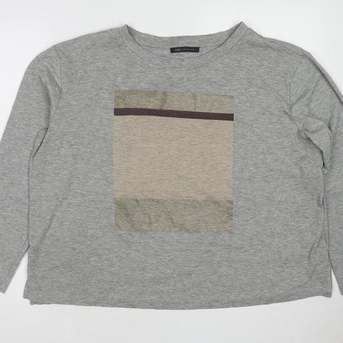 Marks and Spencer Womens Grey Polyester Pullover Sweatshirt Size 18 Pullover