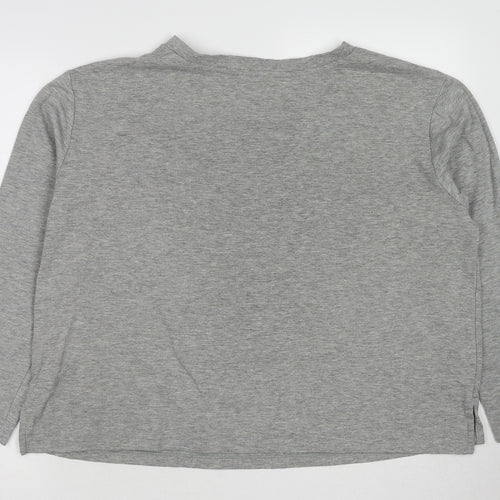 Marks and Spencer Womens Grey Polyester Pullover Sweatshirt Size 18 Pullover