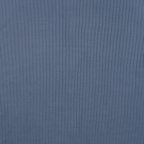 Premier Mens Blue High Neck Acrylic Full Zip Jumper Size 4XL Long Sleeve