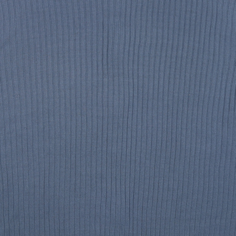 Premier Mens Blue High Neck Acrylic Full Zip Jumper Size 4XL Long Sleeve