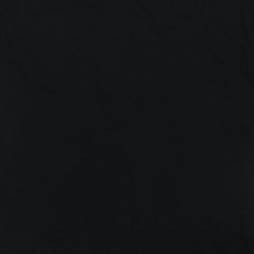 Junior Executive Mens Black Cotton T-Shirt Size L Round Neck - High Fashion Music