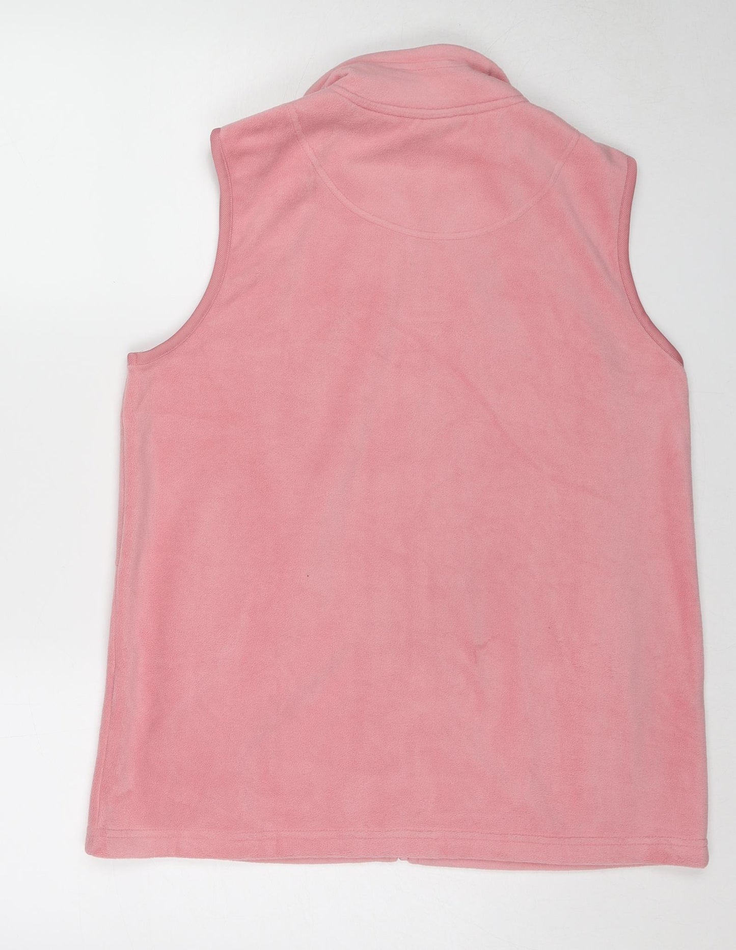 Damart Womens Pink Gilet Jacket Size 14 Zip - Size 14-16