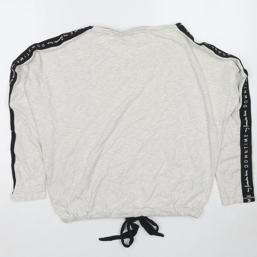NEXT Womens Grey Cotton Pullover Sweatshirt Size M Pullover