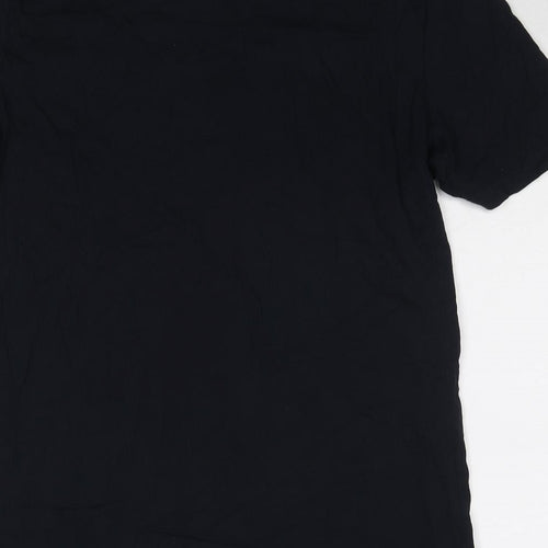 Marks and Spencer Mens Blue Cotton T-Shirt Size L Round Neck