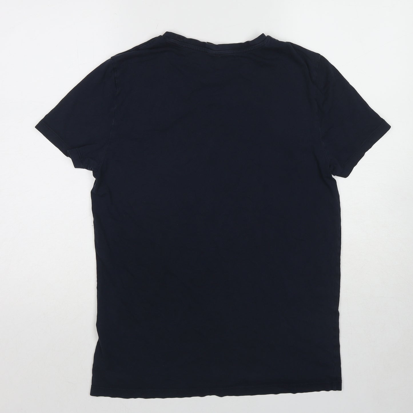 ASOS Mens Blue Cotton T-Shirt Size M Round Neck