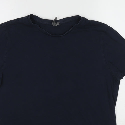 ASOS Mens Blue Cotton T-Shirt Size M Round Neck