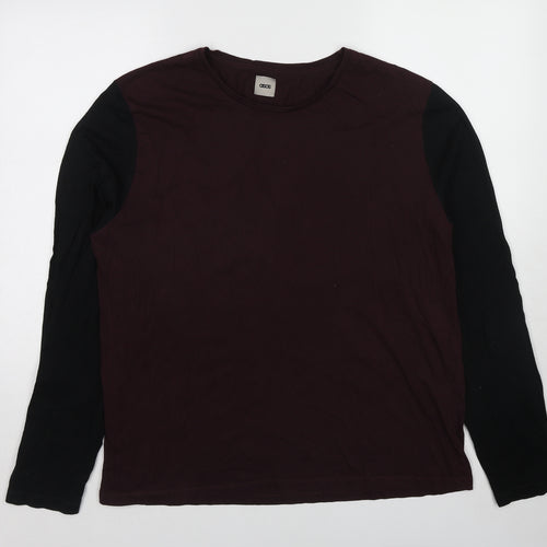 ASOS Mens Red Cotton T-Shirt Size 2XL Round Neck