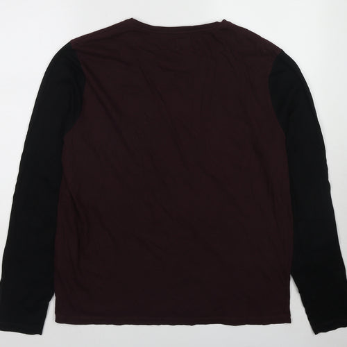 ASOS Mens Red Cotton T-Shirt Size 2XL Round Neck