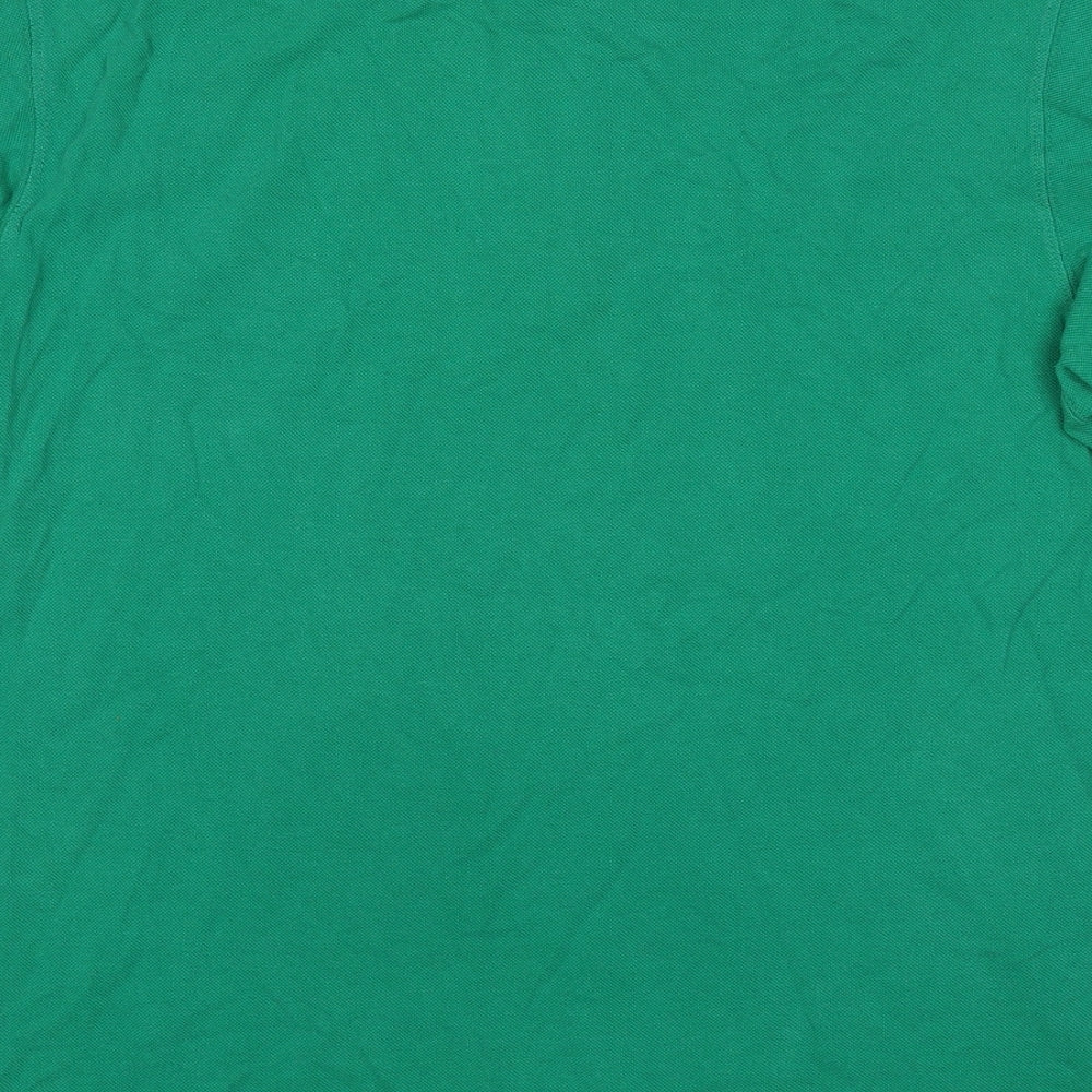 Ralph Lauren Mens Green Cotton Polo Size XL Collared Pullover