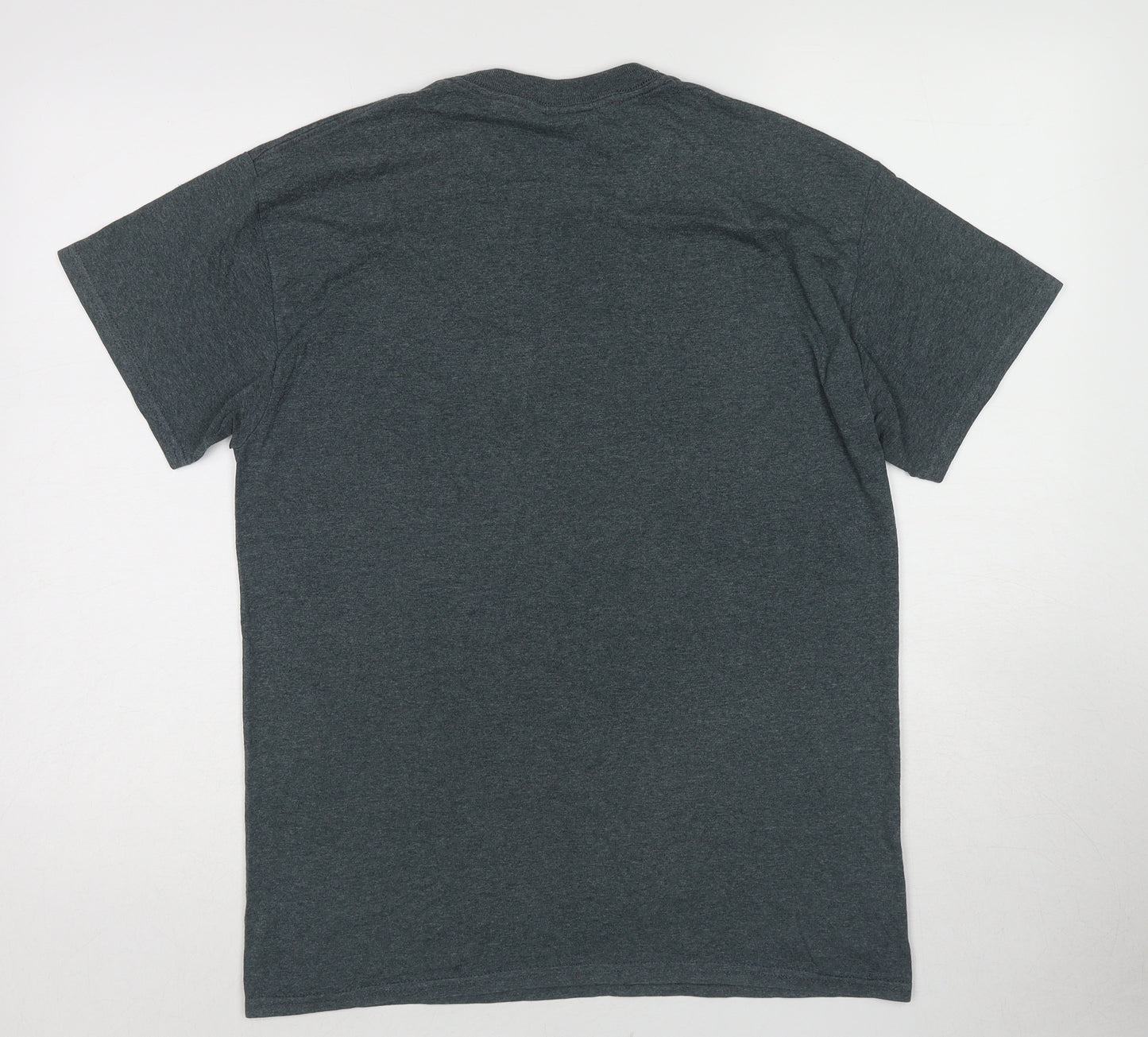 Silverstone Mens Grey Cotton T-Shirt Size M Round Neck - British Racing 1948