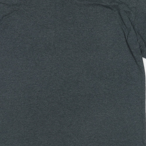 Silverstone Mens Grey Cotton T-Shirt Size M Round Neck - British Racing 1948