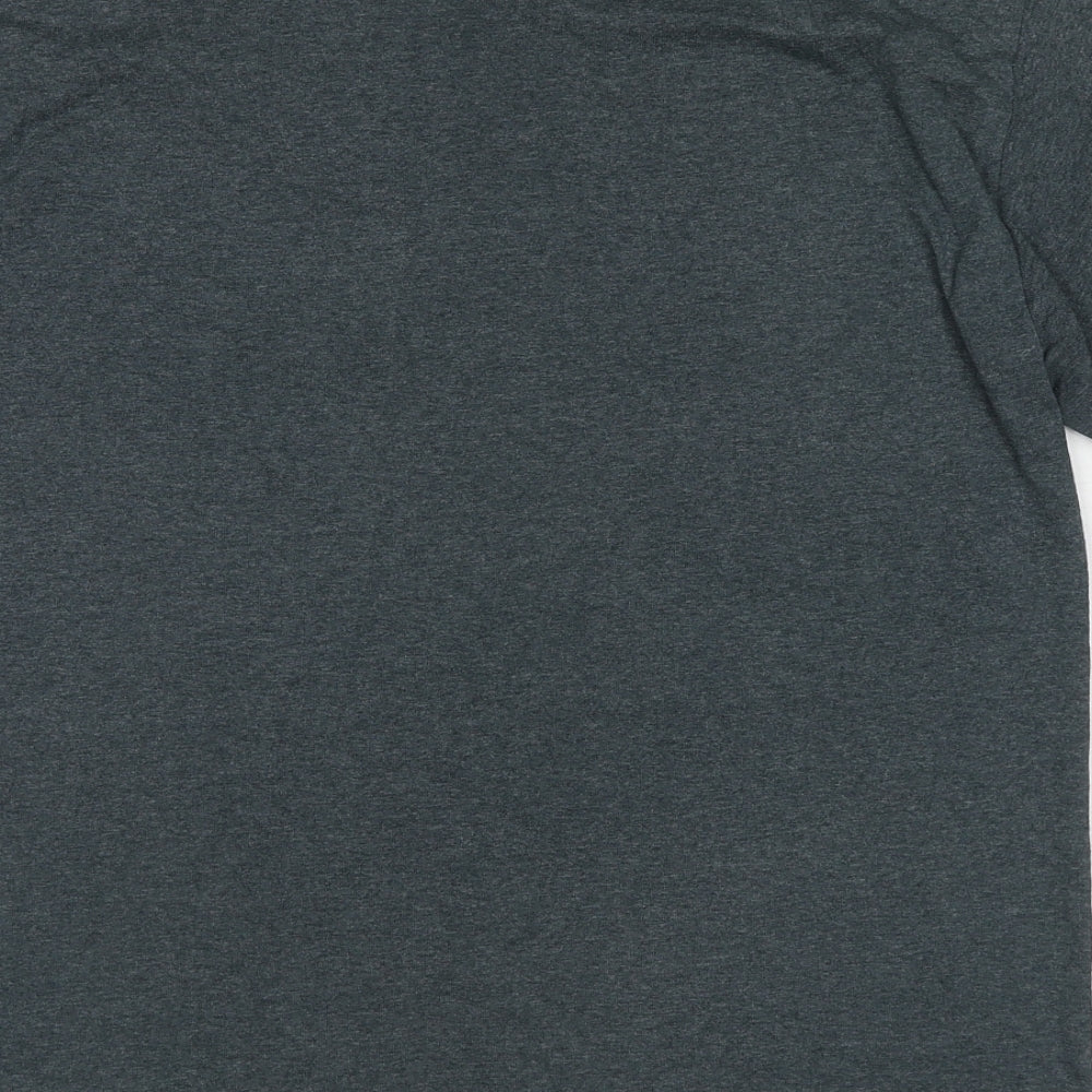 Silverstone Mens Grey Cotton T-Shirt Size M Round Neck - British Racing 1948
