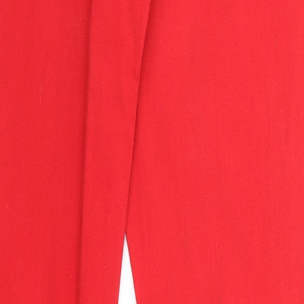 Falmer Heritage Womens Red Cotton Skinny Jeans Size 10 Regular Zip