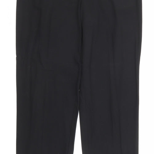 Marks and Spencer Womens Black Polyester Dress Pants Trousers Size 10 Regular Zip