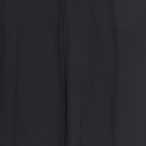 Marks and Spencer Womens Black Polyester Dress Pants Trousers Size 10 Regular Zip
