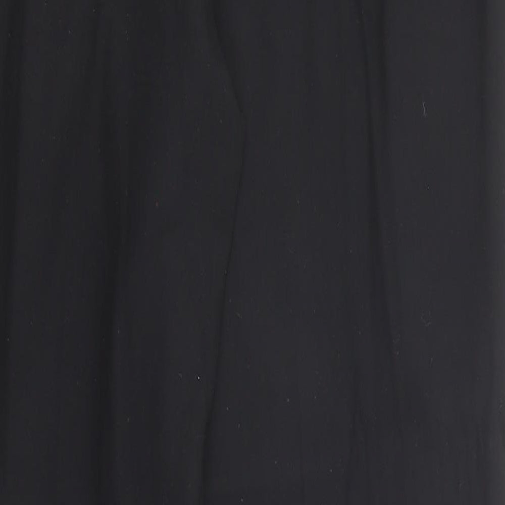 Marks and Spencer Womens Black Polyester Dress Pants Trousers Size 10 Regular Zip