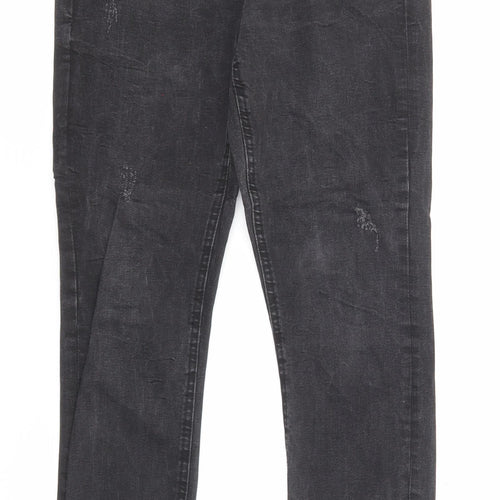 Denim & Co. Womens Black Cotton Skinny Jeans Size 10 Regular Zip