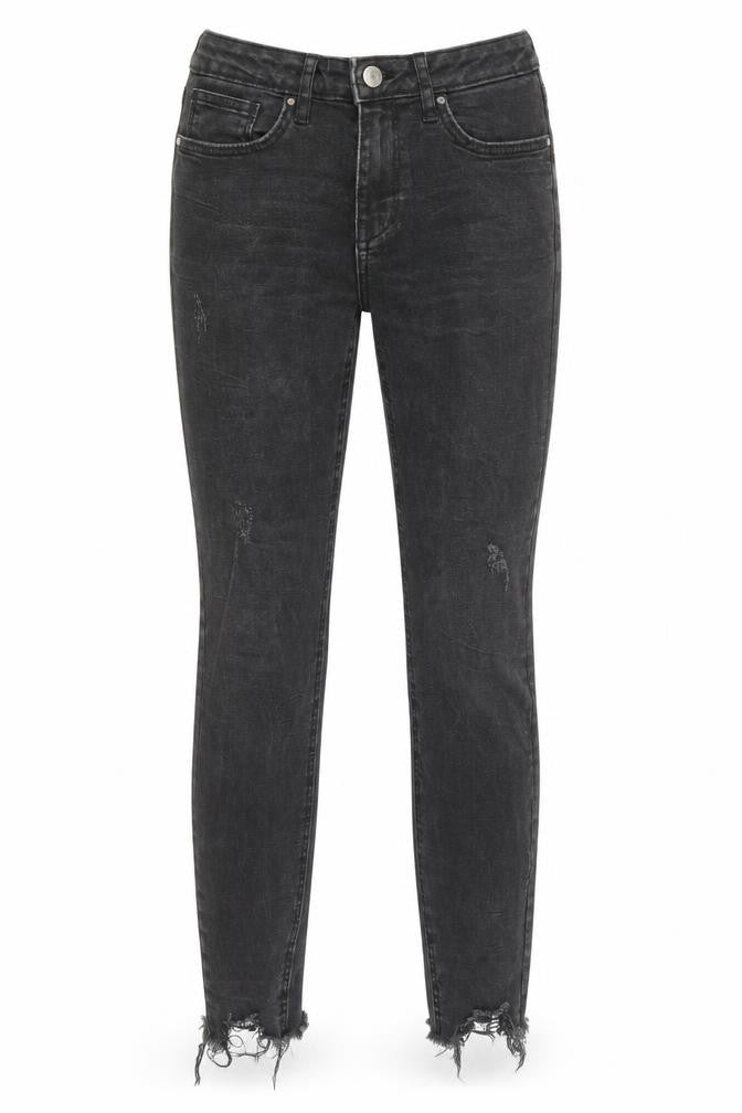 Denim & Co. Womens Black Cotton Skinny Jeans Size 10 Regular Zip