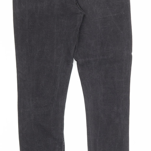 Denim & Co. Womens Black Cotton Skinny Jeans Size 10 Regular Zip