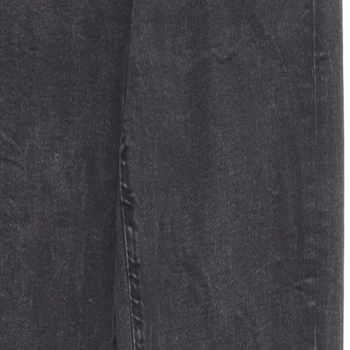 Denim & Co. Womens Black Cotton Skinny Jeans Size 10 Regular Zip