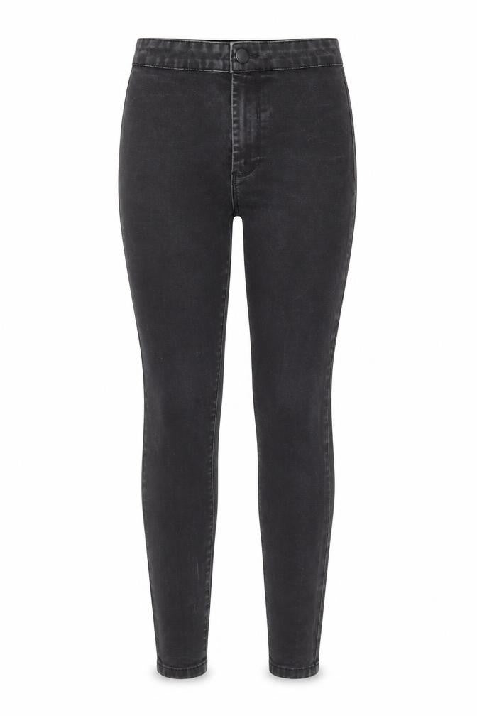 Denim & Co. Womens Black Cotton Skinny Jeans Size 8 Regular Zip - Waist 22 inches