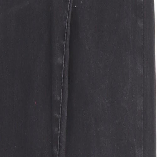 Denim & Co. Womens Black Cotton Skinny Jeans Size 8 Regular Zip - Waist 22 inches