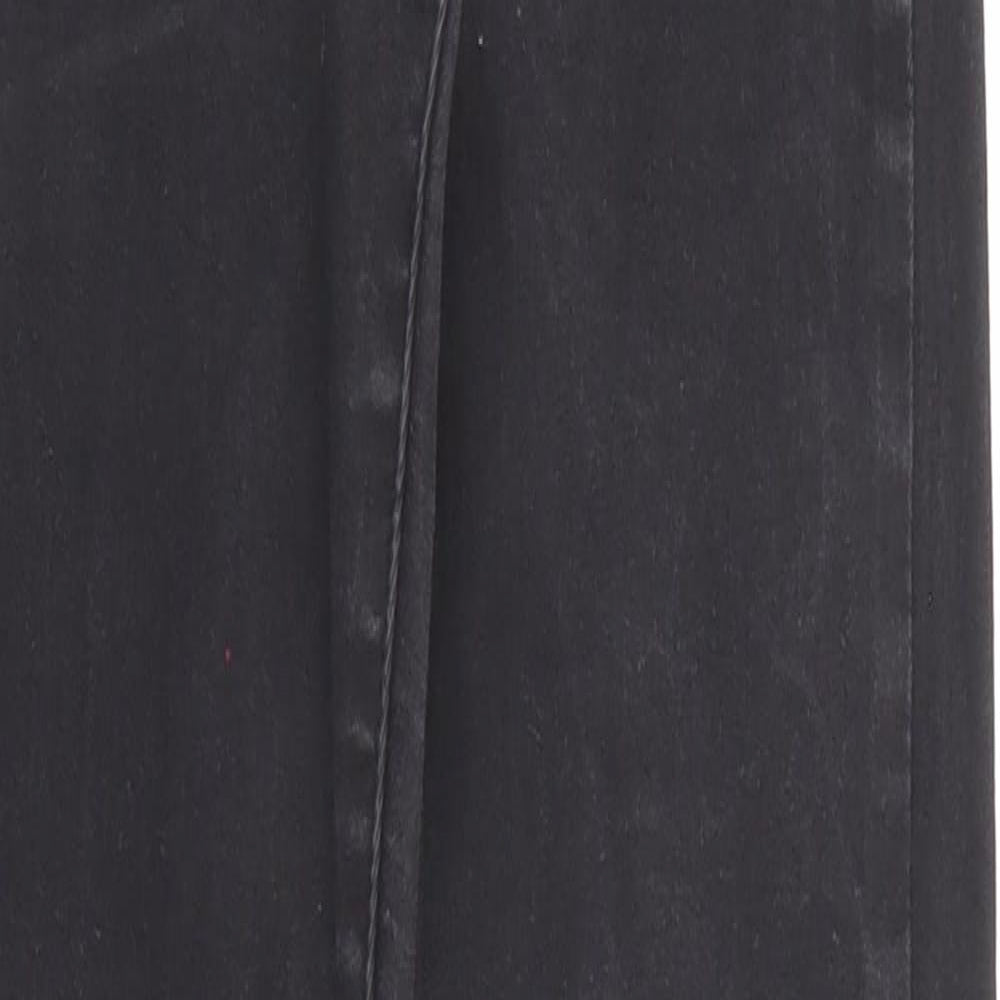 Denim & Co. Womens Black Cotton Skinny Jeans Size 8 Regular Zip - Waist 22 inches