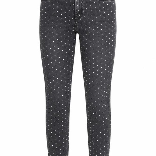 Topshop Womens Black Cotton Skinny Jeans Size 25 in L30 in Regular Zip