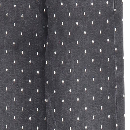 Topshop Womens Black Cotton Skinny Jeans Size 25 in L30 in Regular Zip