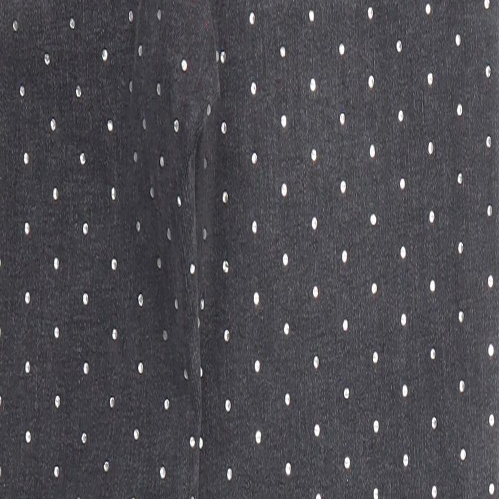 Topshop Womens Black Cotton Skinny Jeans Size 25 in L30 in Regular Zip