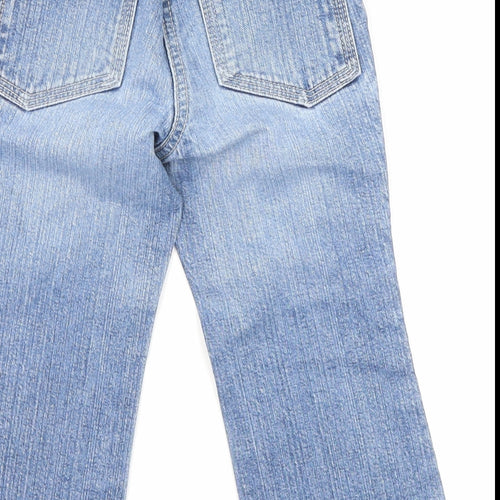 NEXT Girls Blue Cotton Jogger Jeans Size 18-24 Months Snap