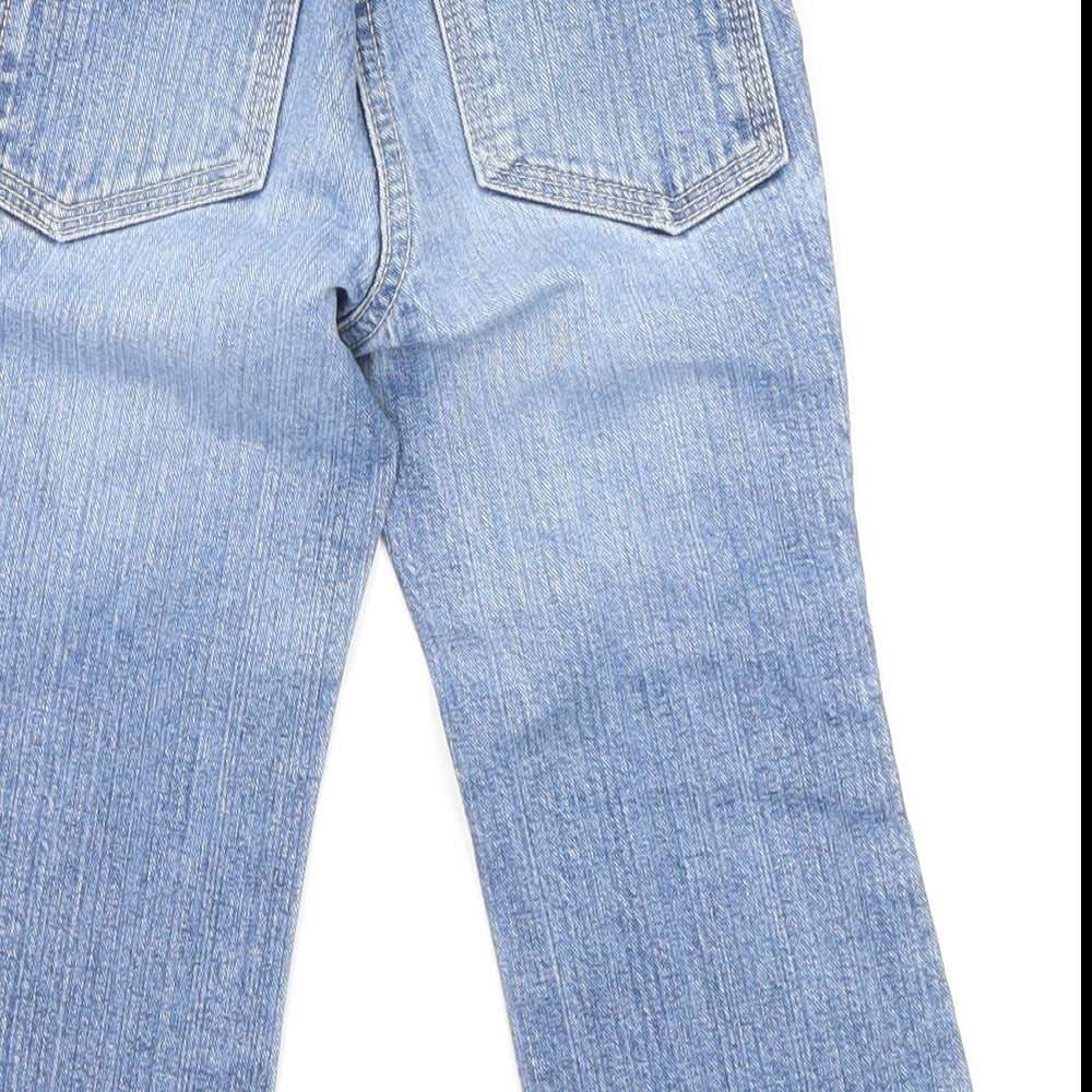 NEXT Girls Blue Cotton Jogger Jeans Size 18-24 Months Snap