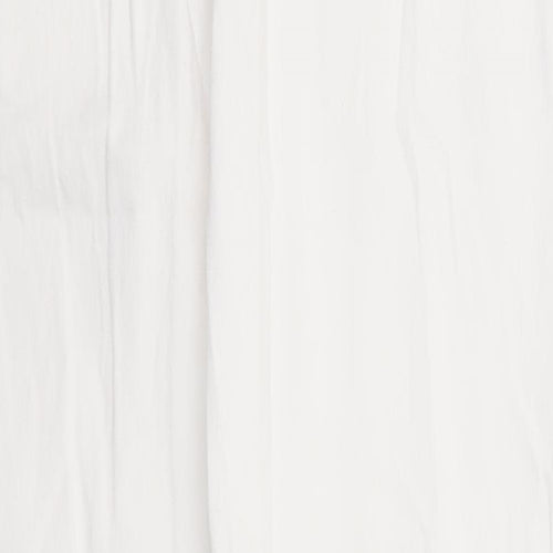 Vertu Womens White Cotton Skinny Jeans Size 10 Regular Zip