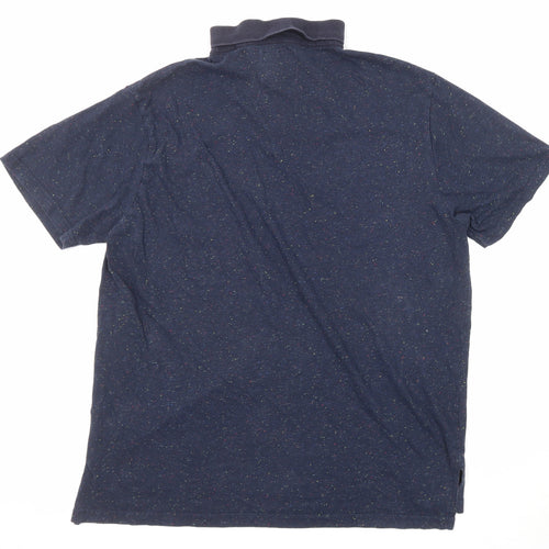 Goodsouls Mens Blue Cotton Polo Size XL Collared Button